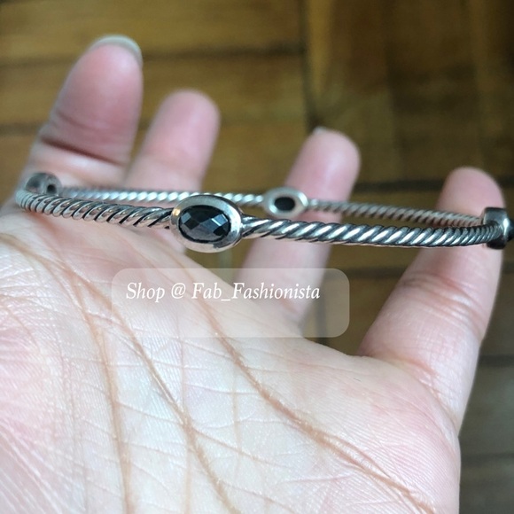 David Yurman bangle bracelet with gemstones - Picture 14 of 17